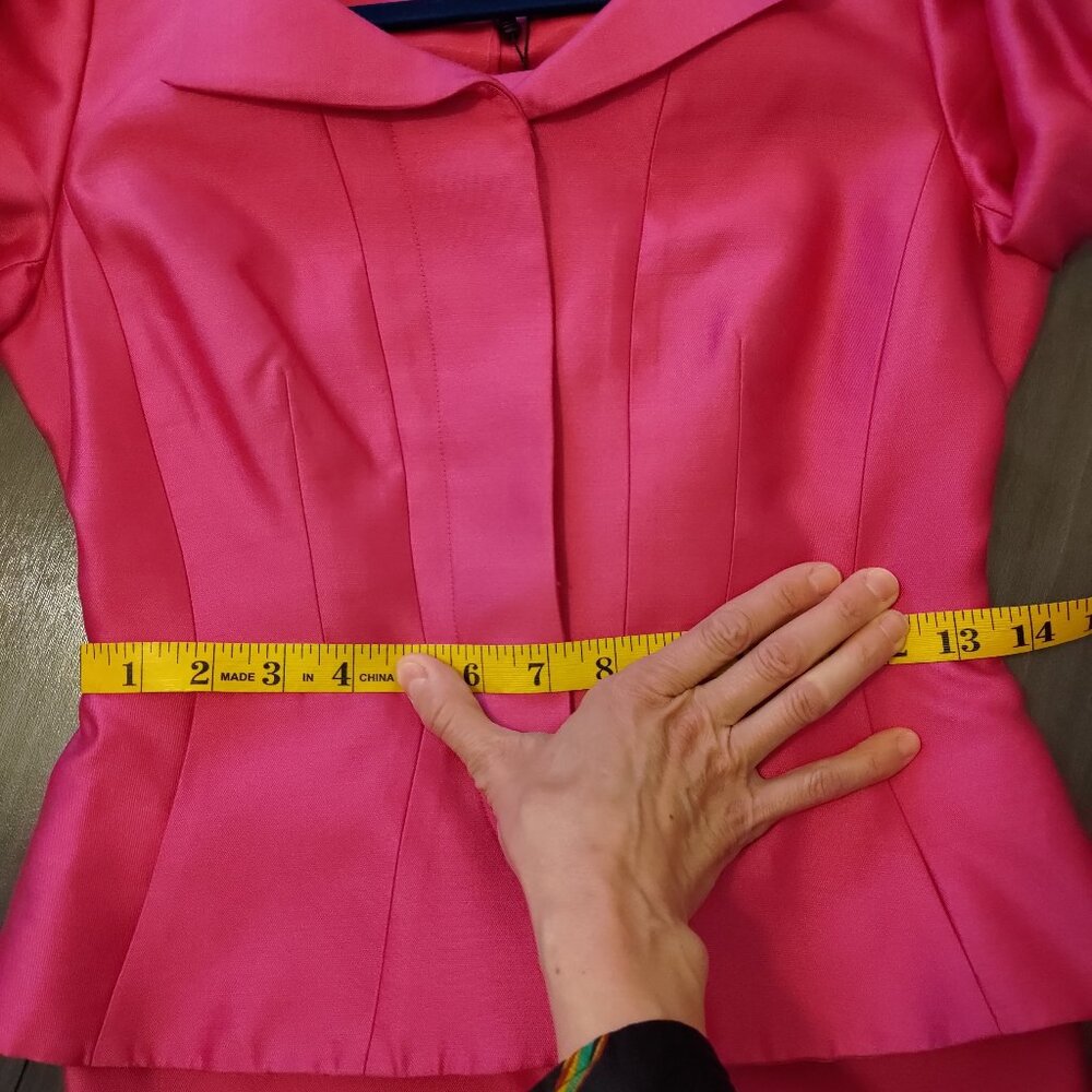 LK Bennett skirt suit - NWT pink jacket & skirt - US2/UK6/EUR34 - silk & wool - Picture 8 of 12